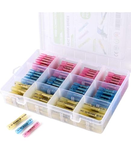【特価商品】ニチフ端子工業 防水形圧着スリ-ブ SB1614 SB1614(2.0sq用) 青透明色（防水形圧着スリーブ）
